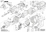 Bosch 3 601 A8B 063 GSB 162-2 RE Percussion Drill 110 V / GB Spare Parts GSB162-2RE